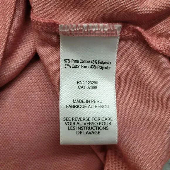 Travis Mathew Shirt Mens Large Red Logo Golf Outdoors Lightweight Casual Polo - Picture 8 of 12